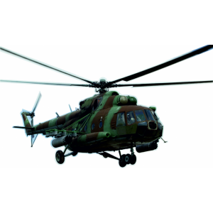 Наклейка на машину "Вертолет Ми-8. Полноцветная версия 1"