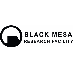 Наклейка на машину "Black Mesa версия 1 logo"