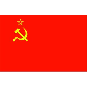 Наклейка на машину "Флаг СССР"