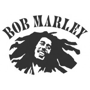 Наклейка на машину "Bob Marley"
