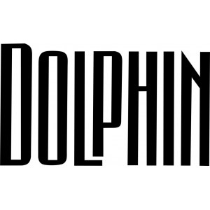 Наклейка на машину "Dolphin. Дельфин logo"