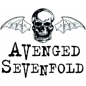 Наклейка на машину "Avenged Sevenfold. Отомщенный Семикратно. Рок. Крылатый череп"