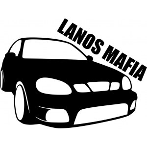 Наклейка на машину "Lanos mafia. Chevrolet"