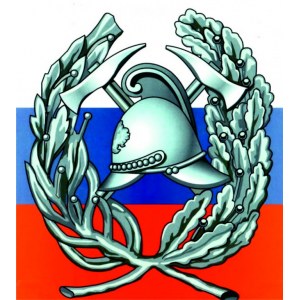 Наклейка на машину "Пожарная охрана. Символ на флаге России"