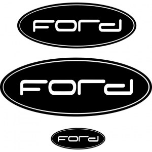 Наклейка на машину "Комплект для шильдиков форда ford с надписью Форд версия 2"
