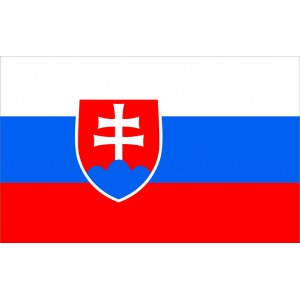 Наклейка на машину "Флаг Словакии. Slovakia"