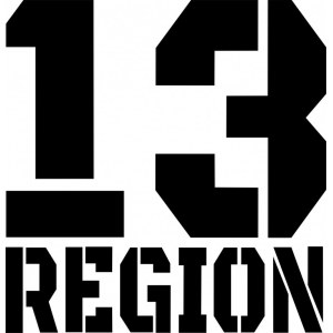 Наклейка на машину "Ваш регион. 13 регион"