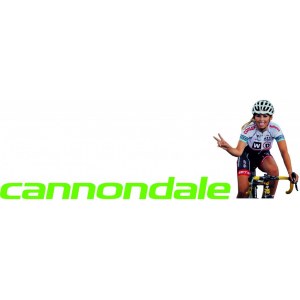 Наклейка на машину "Cannondale logo. Велосипедист"