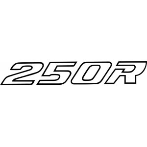 Наклейка на машину "Honda 250R moto"