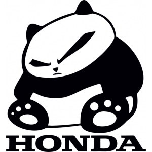 Наклейка на машину "Панда. Хонда. Panda. Honda"
