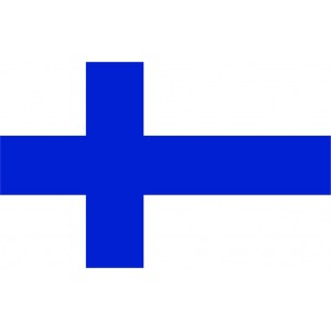 Наклейка на машину "Флаг Финляндии"