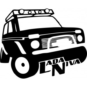 Наклейка на машину "Лада НИВА"