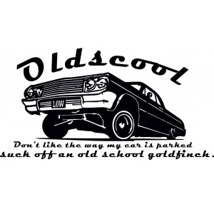 Наклейка на машину "Oldscool парковка"