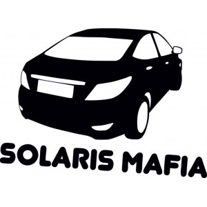 Наклейка на машину "Solaris mafia"
