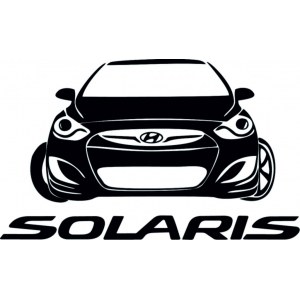 Наклейка на машину "Solaris"