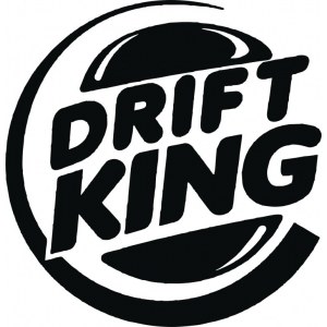 Наклейка на машину "Drift King"