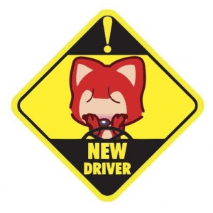 Наклейка на машину "New Driver"