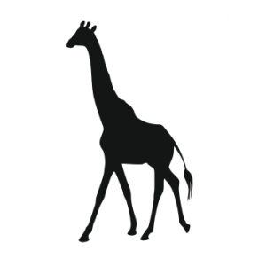Наклейка на машину "Жираф версия 1"